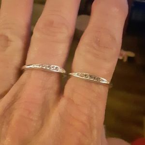 SOLD Sterling plated wedding bands.